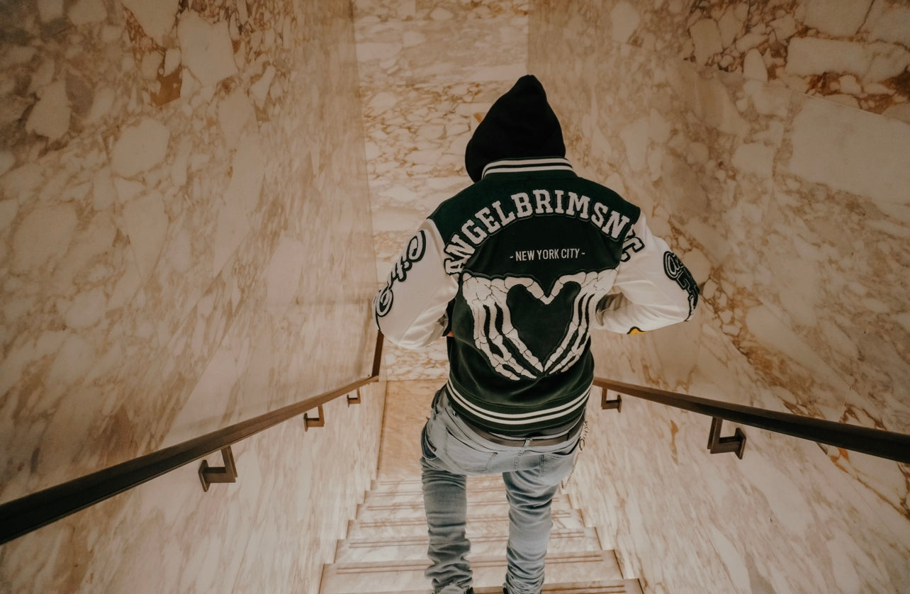 “WITH LOVE” VARSITY JACKET