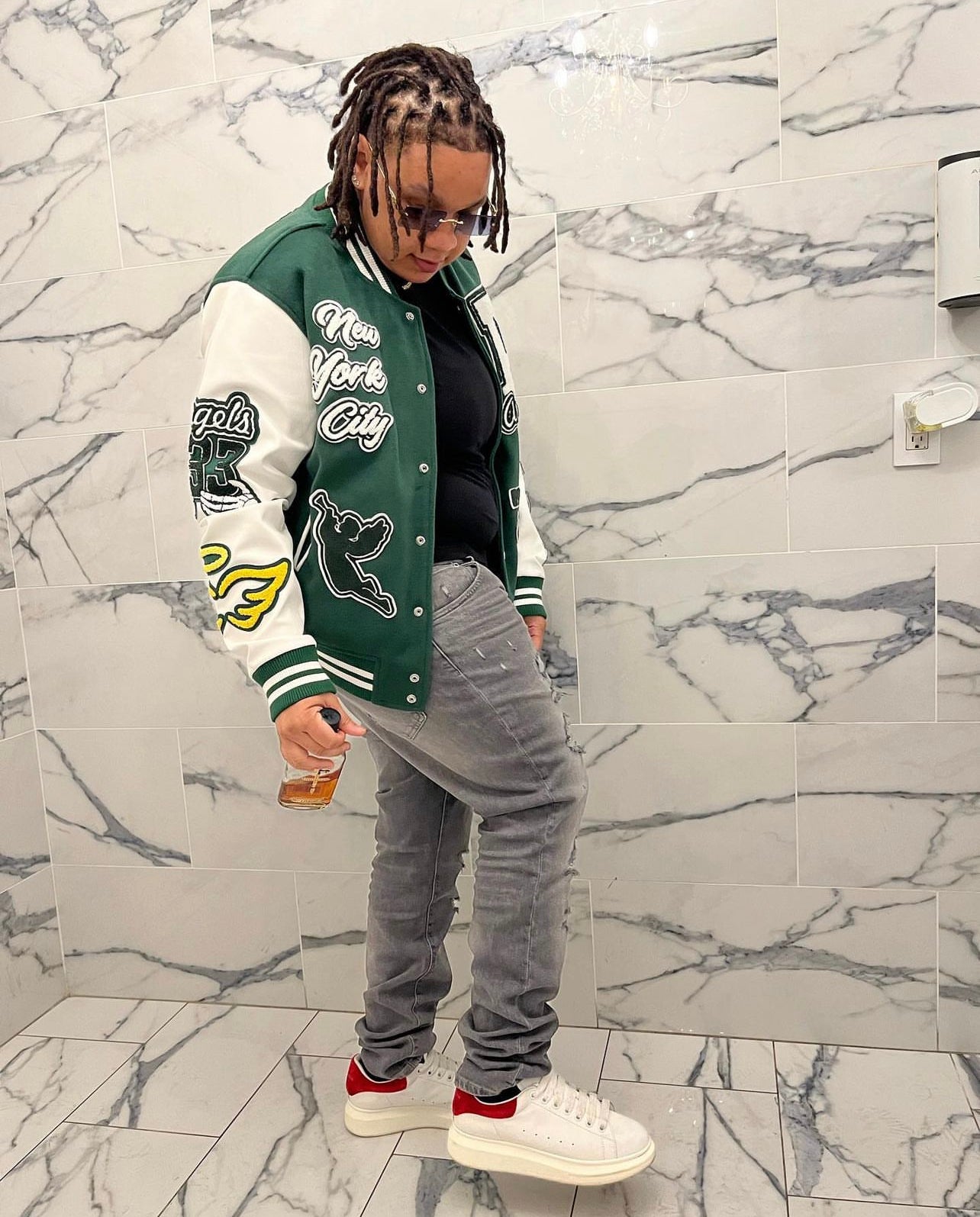 “WITH LOVE” VARSITY JACKET