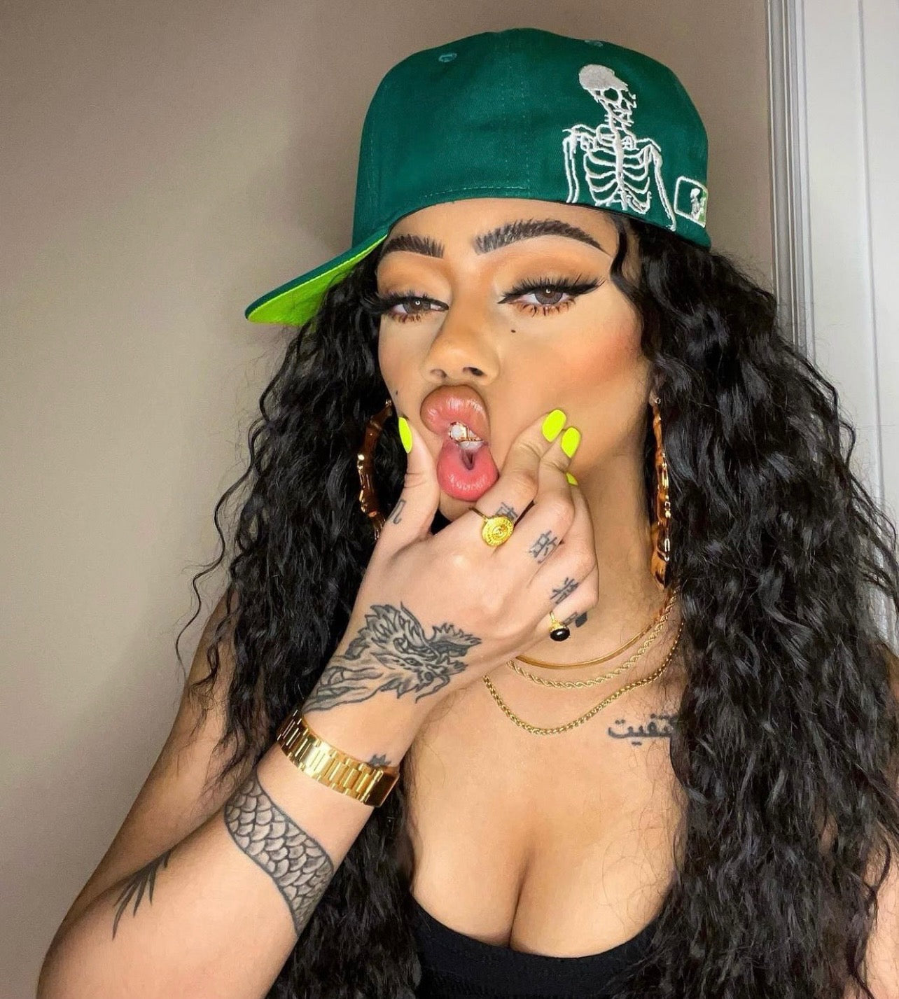 "Green Apple" Fitted Hat