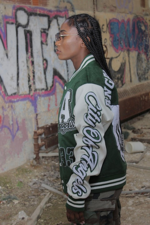 “WITH LOVE” VARSITY JACKET