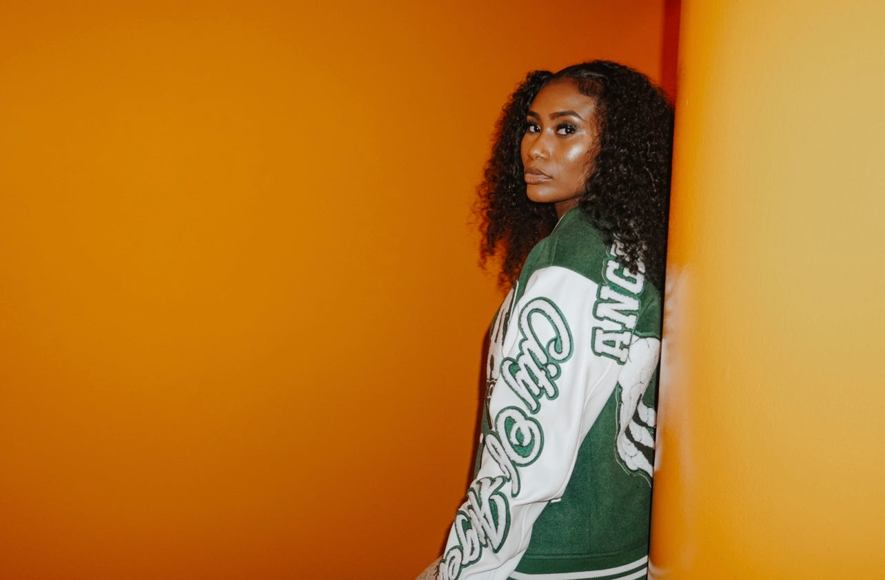 “WITH LOVE” VARSITY JACKET